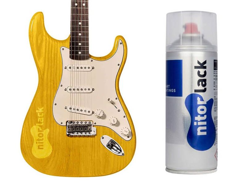 NitorLACK dye yellow for electric guitar sunburst finish - 400ml aerosol