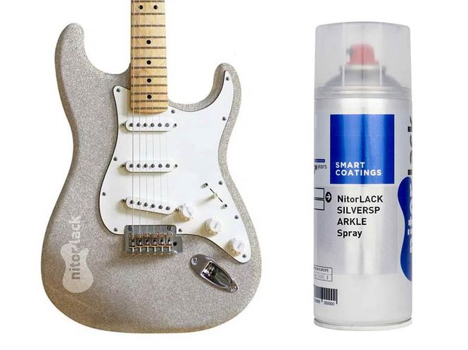 Hovedbilde NitorLACK Nitrocellulose Paint Silversparkle - ...
