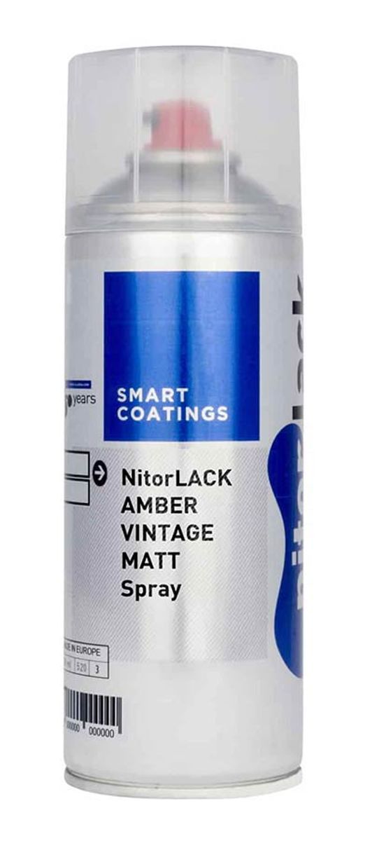 NitorLACK Nitrocellulose Paint - Amber Vintage Matte - 400 ml Aerosol