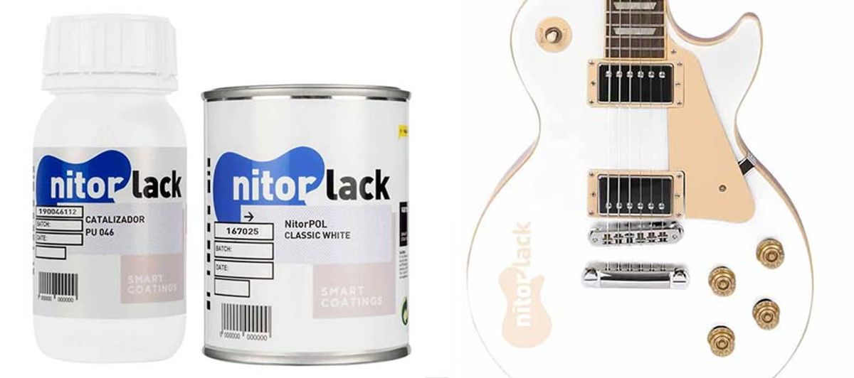 NitorLACK polyurethane paint classic white - 500ml can + 250ml hardener
