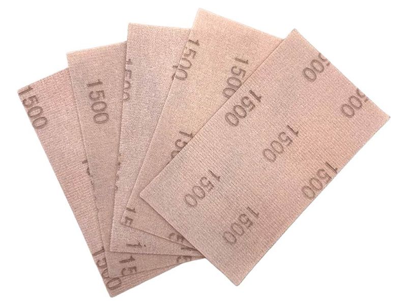 NitorLACK Flex latex sanding sheets 130 x 75 mm sheets K1500 - 5 pcs