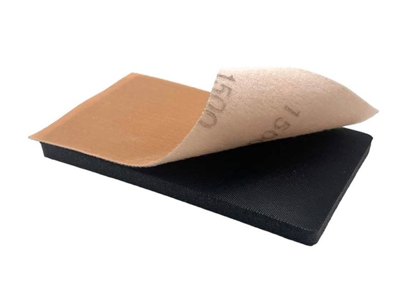 NitorLACK pad with adhesive backing for Flex latex sanding sheets, 130 x 75 mm