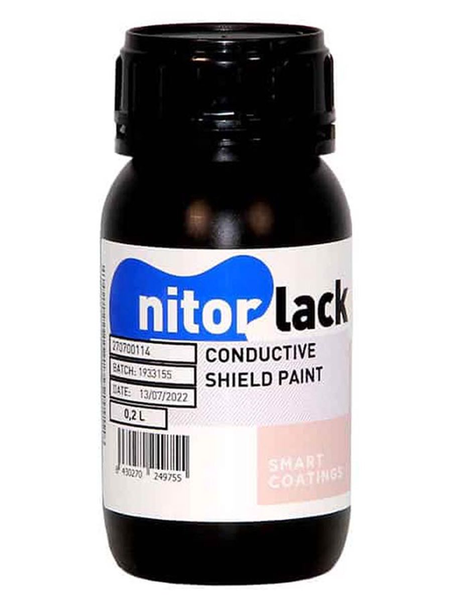 NitorLACK Waterbased Conductive Shielding Paint - 200 ml Bottle