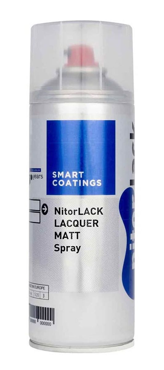 NitorLACK Nitrocellulose Paint - Matte Clear - 400 ml Aerosol