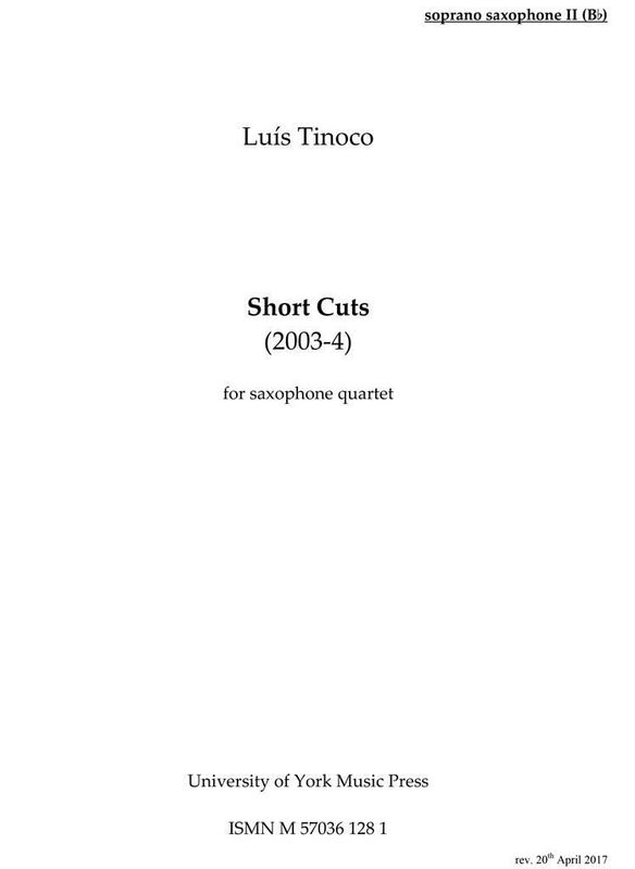Short Cuts - Saxophone Quartet