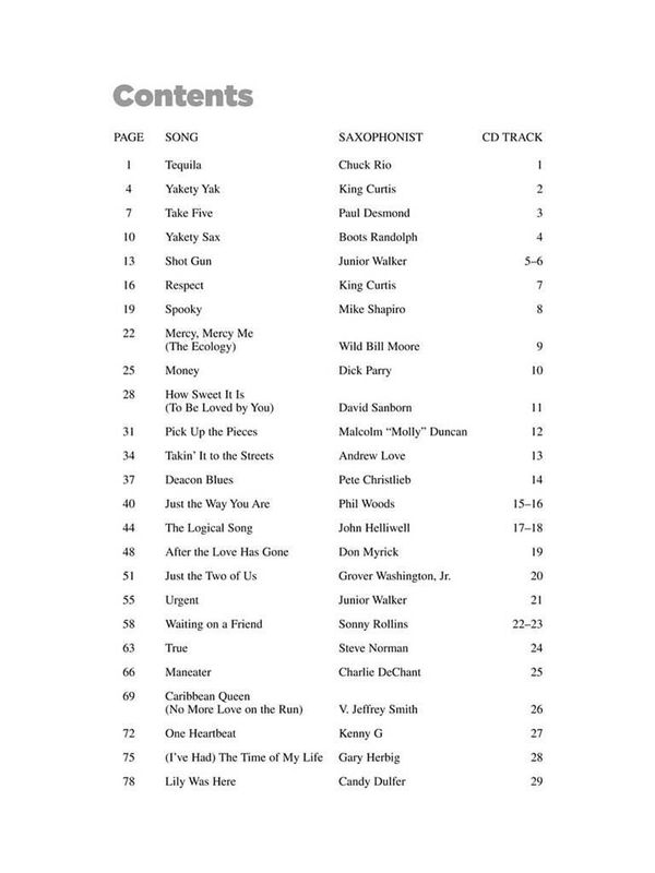 25 Great Sax Solos