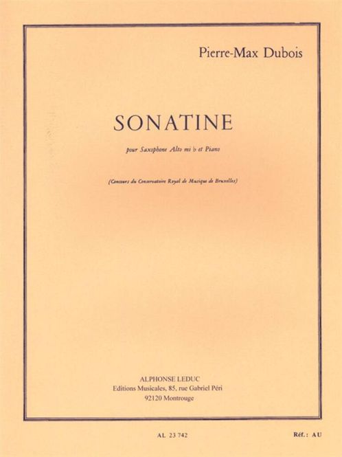 Hovedbilde Sonatine For Alto Saxophone And Piano