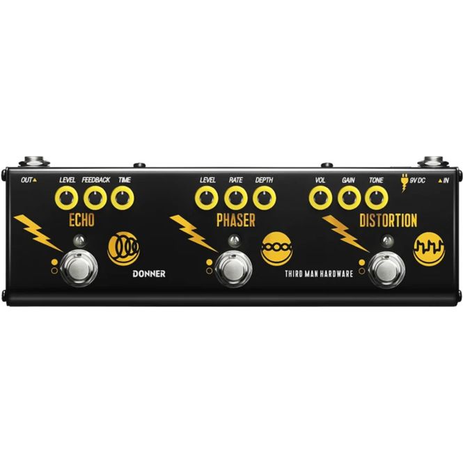 Hovedbilde Donner Triple Threat gitar-multieffekt-pedalboard