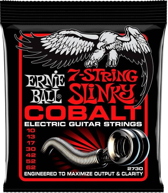 Hovedbilde Ernie Ball 2730 7-String Cobalt Skinny Top Heavy ...