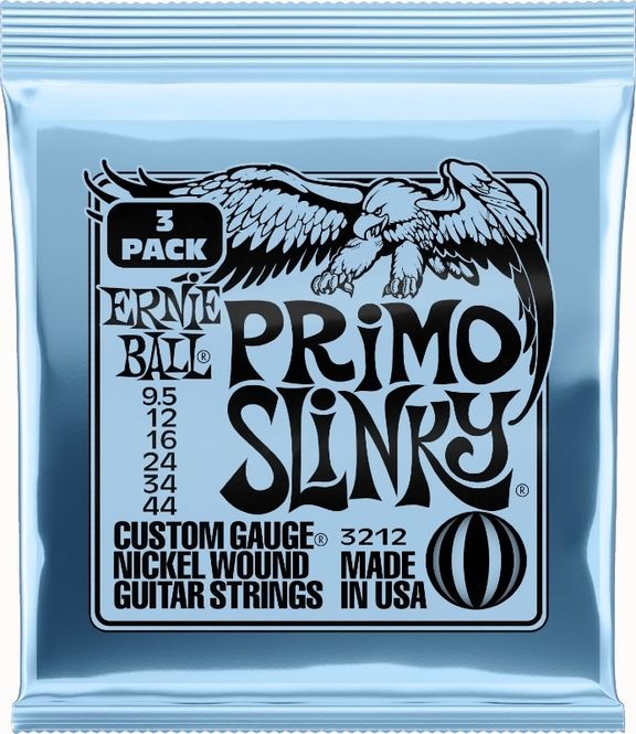 Hovedbilde Ernie Ball 3212 Primo Slinky Nickel 3-Pack