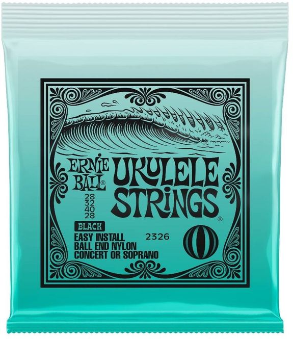 Hovedbilde Ernie Ball 2326 Ukulele Sopran/Concert, Black