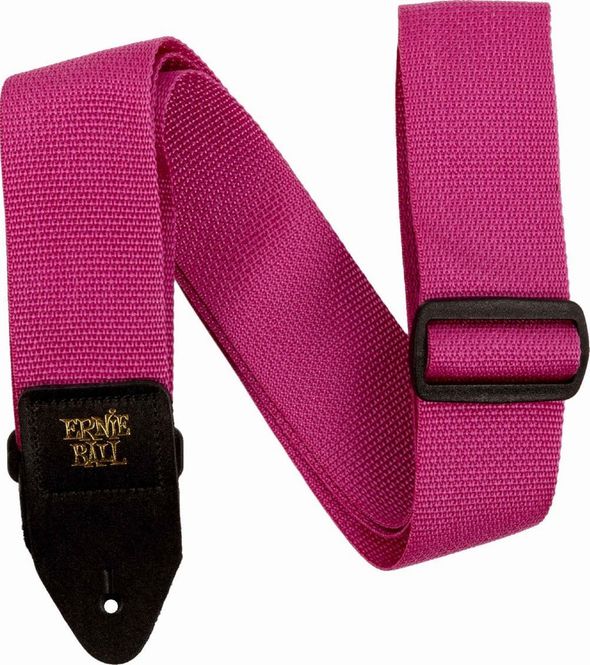 Hovedbilde Ernie Ball 5355 PolyPro Guitar Strap Raspberry Red with Blac