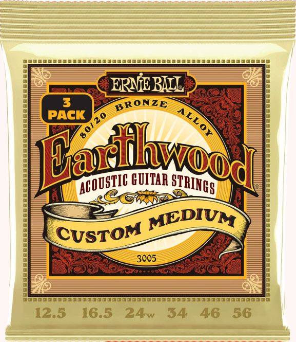 Hovedbilde Ernie Ball 3005 Earthwood 80/20 Custom Medium ...