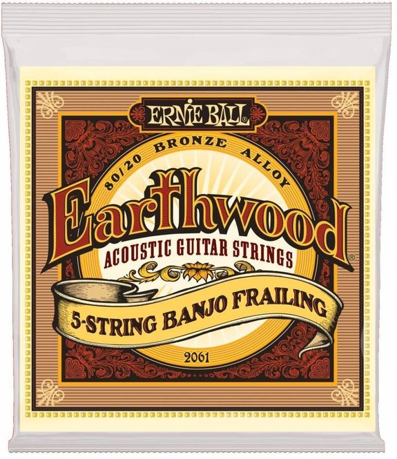 Hovedbilde Ernie Ball 2061 Earthwood 80/20 5 String Banjo, ...