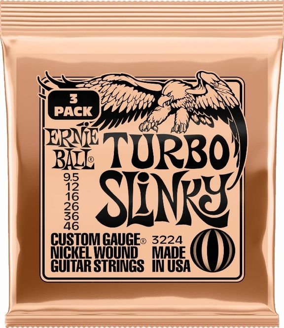 Hovedbilde Ernie Ball 3224 Turbo Slinky Nickel 3-pack