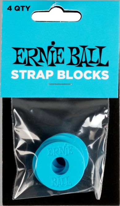 Hovedbilde Ernie Ball 5619 Strap Blocks, Blue, 4 pc