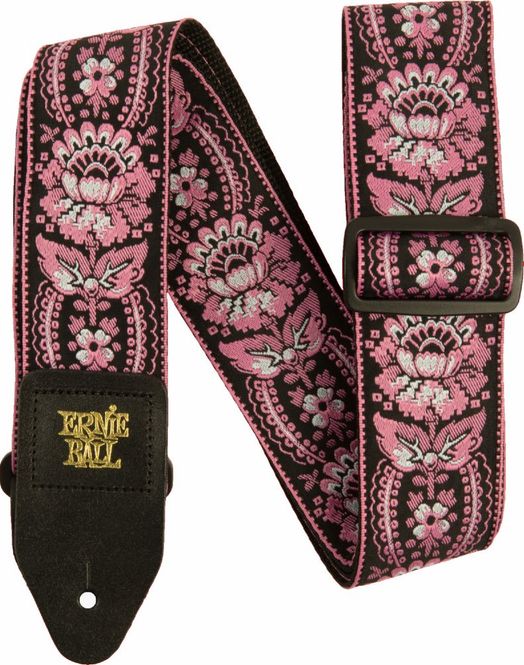 Hovedbilde Ernie Ball Pink Orleans Jacquard Strap - 5347