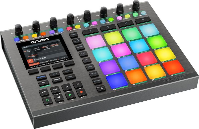 Nektar Aruba - DAW-kontroller med 16 bakbelysta pads, step sequecer, Nektarine 2.5