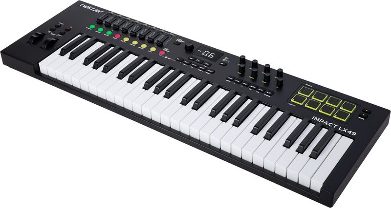 Nektar Impact LX49mk3 - MIDI keyboard, 49 keys, pads, faders & encoders