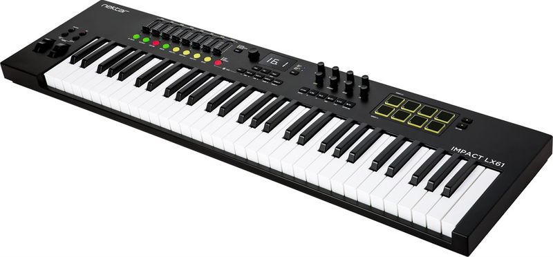 Nektar Impact LX61mk3 - MIDI keyboard, 61 keys, pads, faders & encoders
