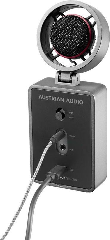 Austrian Audio MiC-Studio, MCC1 instrument cable, USB-C cable (power & data), 2 sets colour plates, Pouch, (boxed)