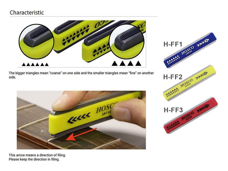 Hosco Japan Compact Fret Crown File - Medium