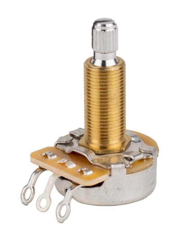 CTS USA 500K vintage taper audio potentiometer, long bushing .750