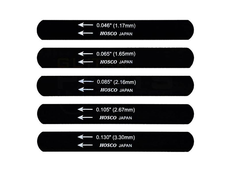 Hosco Japan Black Nut File Set for Electric Bass 5 pcs (046,065,085,105,130)