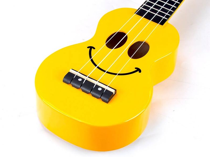 Mahalo Smiley Series, soprano ukulele 47cm scale, yellow, with bag