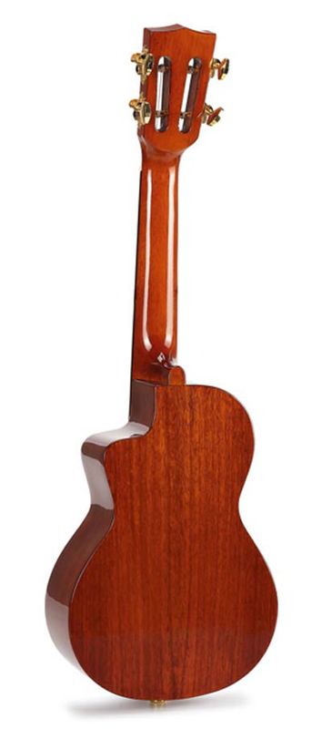 Mahalo Java Series, concert ukulele, cutaway, 1V+1T (B-Band), vintage natural, with padded bag & strap