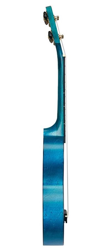 Mahalo Slimline Series, soprano ukulele, transparent blue, with bag