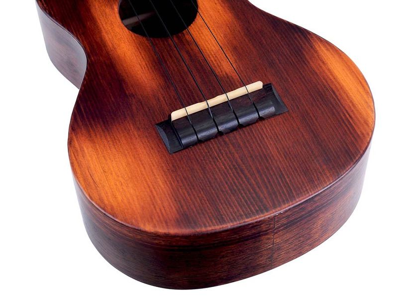 Mahalo Historic Series, all solid concert ukulele, historic brown, with heavy duty bag