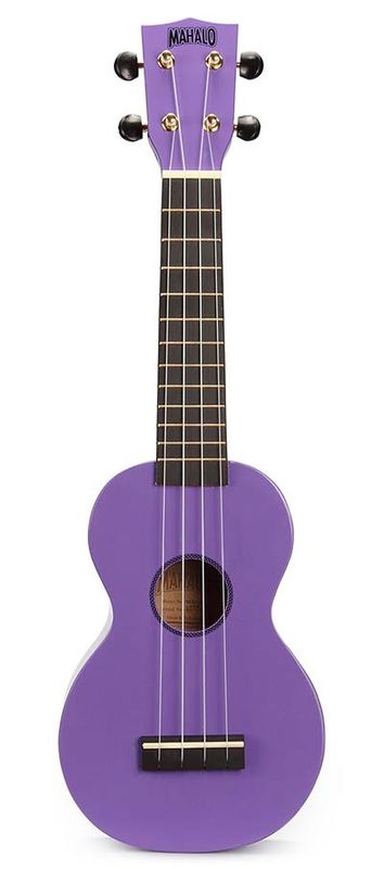 Mahalo Rainbow Series, soprano ukulele, purple, with bag