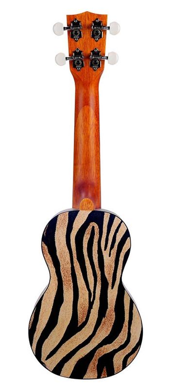 Mahalo Art Series, soprano ukulele ZEBRA, with bag