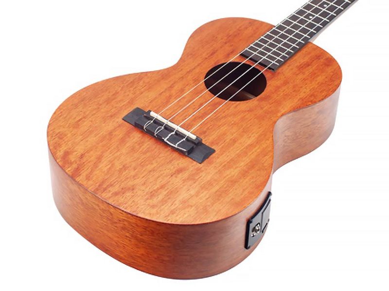 Mahalo Java Series, baritone ukulele, 1V+1T (MVT2), transparent brown, with padded bag & strap