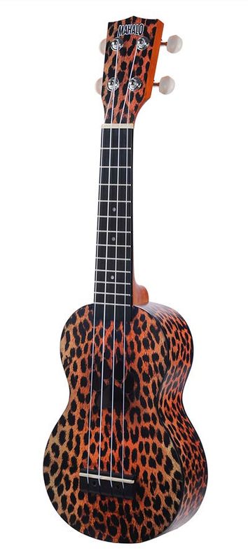 Mahalo Art Series, soprano ukulele CHEETAH, with bag