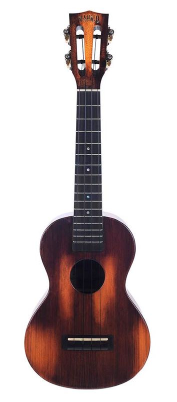 Mahalo Historic Series, all solid concert ukulele, historic brown, with heavy duty bag