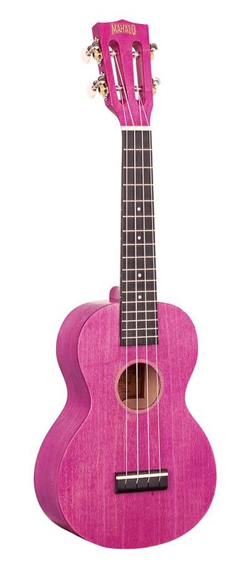 Mahalo Island Series, concert ukulele, berry crush, with bag