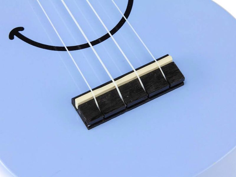 Mahalo Smiley Series, soprano ukulele, light blue, with bag