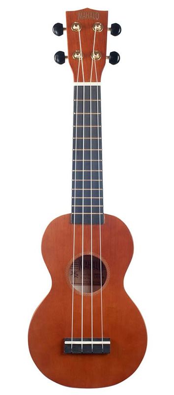 Mahalo Rainbow Series, soprano ukulele pack, brown, with essentials accessory pack