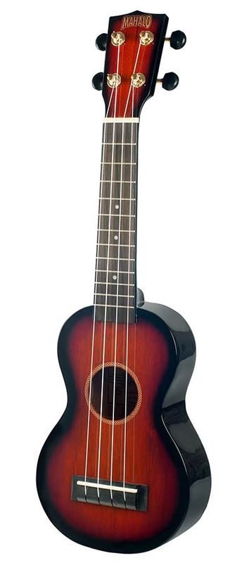 Mahalo Java Series, soprano ukulele, 3 tone sunburst, with bag