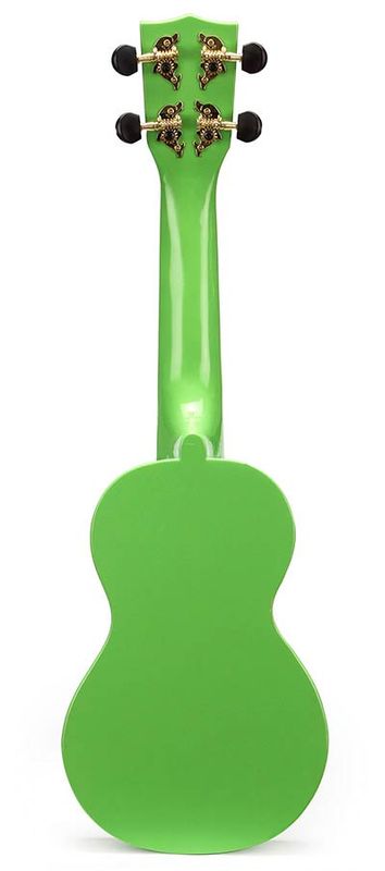 Mahalo Smiley Series, soprano ukulele, green, with bag