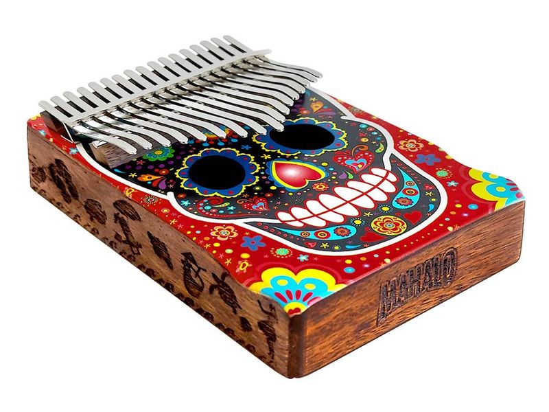 Mahalo  kalimba 17 keys SKULL, with tuning hammer and bag