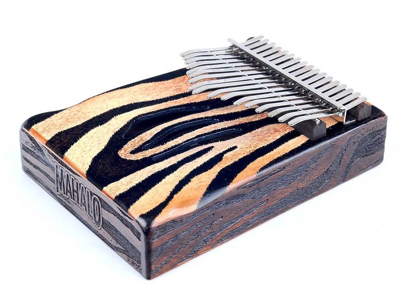 Mahalo  kalimba 17 keys ZEBRA, with tuning hammer and bag