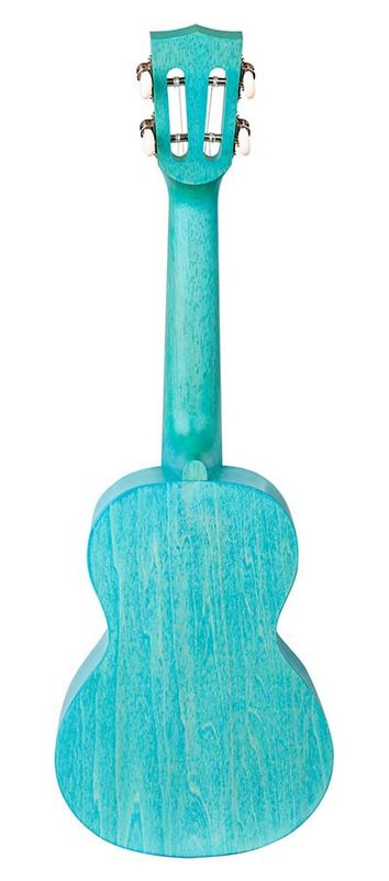 Mahalo Island Series, concert ukulele, aqua blue, with bag