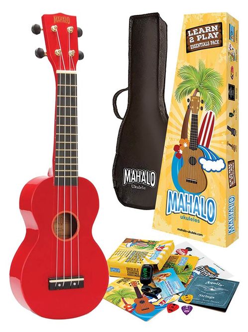 Hovedbilde Mahalo Rainbow Series, soprano ukulele pack, red, ...