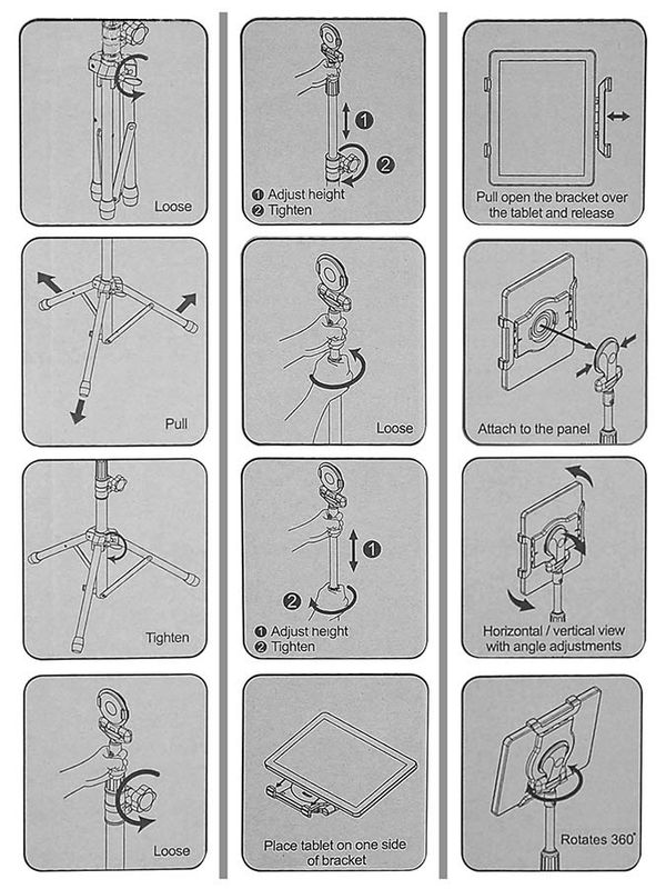 Boston IP-01 Universal Tablet Stand inkl. bag