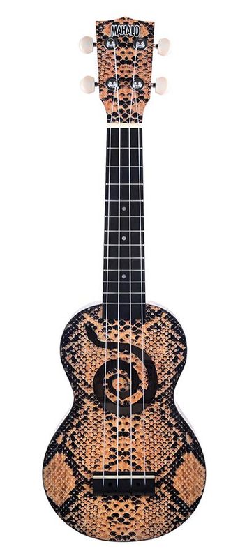 Mahalo Art Series, soprano ukulele PYTHON, with bag