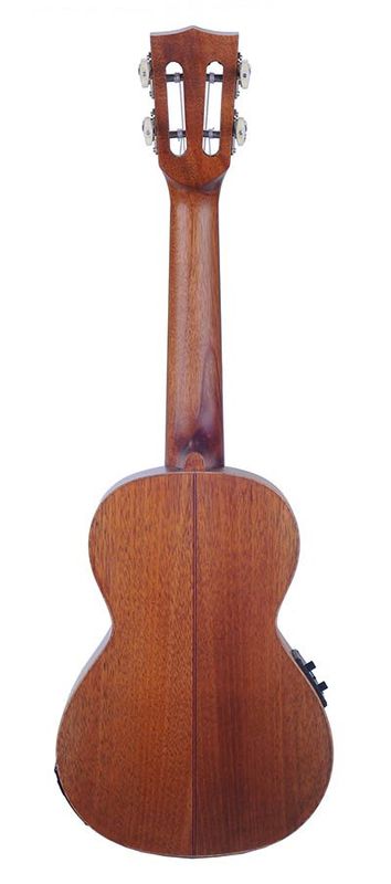 Mahalo Master Series, all solid concert ukulele, with MEQ2 9v preamp, natural, with bag