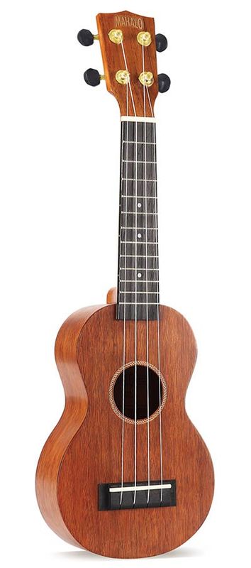 Mahalo Java Series, soprano ukulele pack, transparent brown, with essentials accessory pack